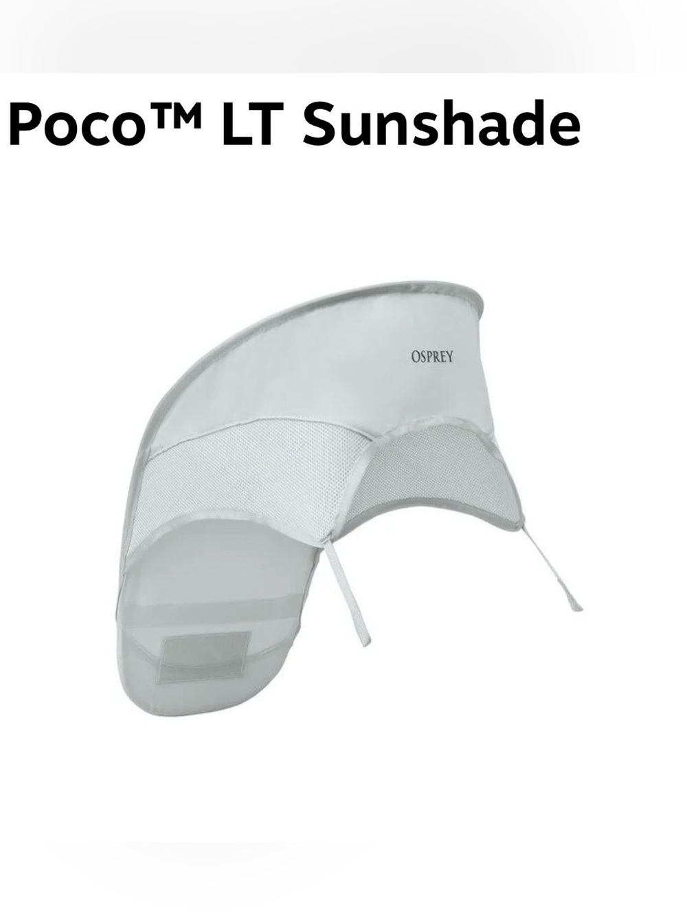 NWOT OSPREY Poco LT Sunshade - Gray